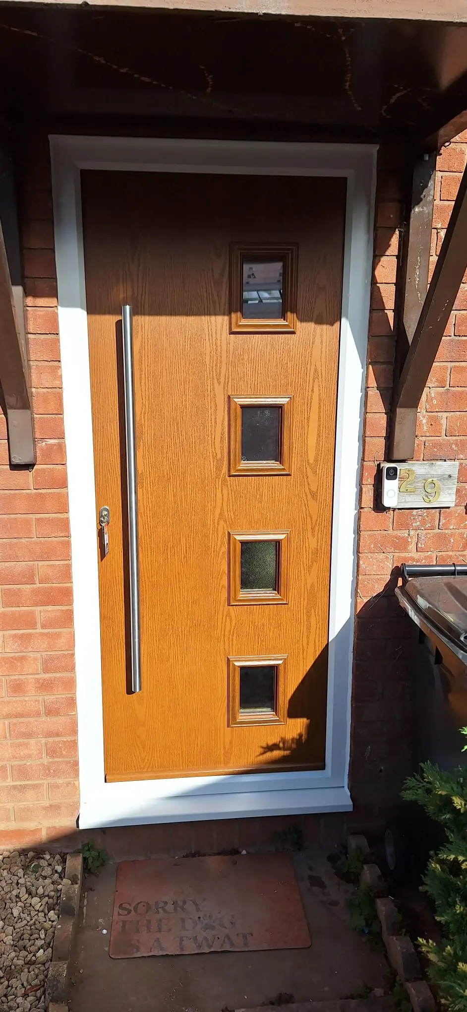 Completed Composite door installation