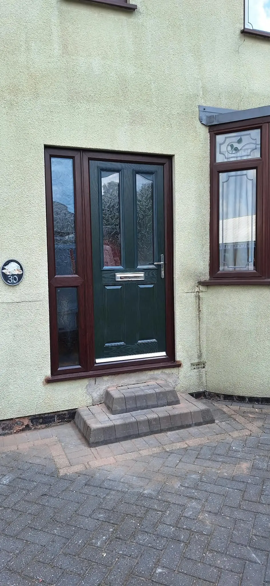 Completed Composite door installation