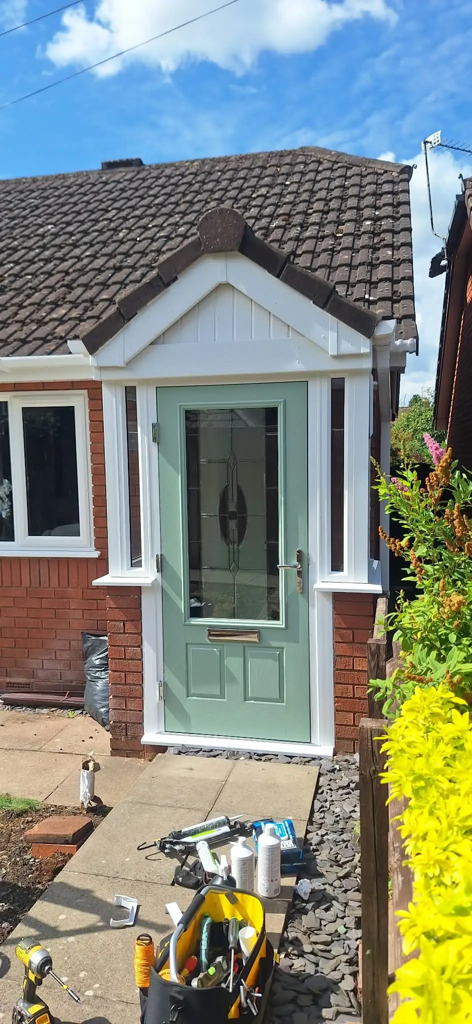 Completed fascia and door project